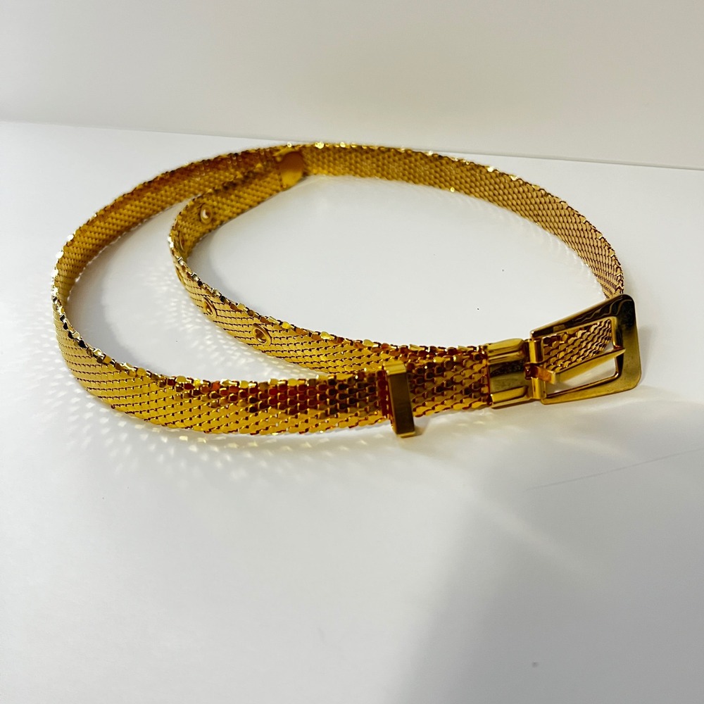 Elegant Gold Mesh Belt
